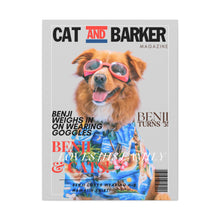Load image into Gallery viewer, Cat and Barker Custom & Personalized Magazine Cover Canvas - Your Posh Pet