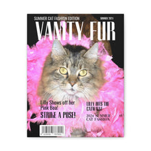 Load image into Gallery viewer, Vanity Fur Custom & Personalized Magazine Cover Canvas - Your Posh Pet