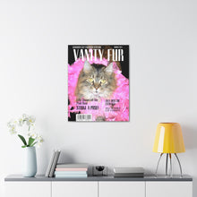 Load image into Gallery viewer, Vanity Fur Custom & Personalized Magazine Cover Canvas - Your Posh Pet