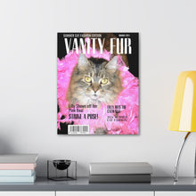 Load image into Gallery viewer, Vanity Fur Custom & Personalized Magazine Cover Canvas - Your Posh Pet