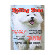 Load image into Gallery viewer, Rolling Bone Custom & Personalized Magazine Cover Canvas - Your Posh Pet