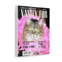 Load image into Gallery viewer, Vanity Fur Custom & Personalized Magazine Cover Canvas - Your Posh Pet