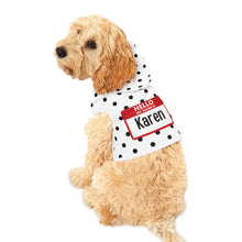 Load image into Gallery viewer, Polka Dot Name Tag Personalized & Custom Pet Sweatshirt Hoodie-Custom Pet Apparel - Your Posh Pet