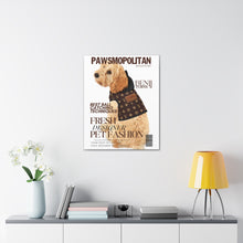 Load image into Gallery viewer, Pawsmopolitan Custom & Personalized Magazine Cover Canvas - Your Posh Pet