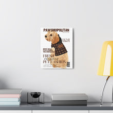 Load image into Gallery viewer, Pawsmopolitan Custom & Personalized Magazine Cover Canvas - Your Posh Pet