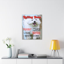 Load image into Gallery viewer, Rolling Bone Custom & Personalized Magazine Cover Canvas - Your Posh Pet