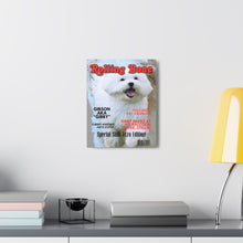 Load image into Gallery viewer, Rolling Bone Custom & Personalized Magazine Cover Canvas - Your Posh Pet