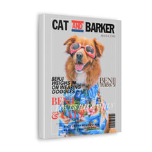 Load image into Gallery viewer, Cat and Barker Custom & Personalized Magazine Cover Canvas - Your Posh Pet