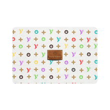 Load image into Gallery viewer, Light Furry Vuiton Faux-Designer Pet Food Mat - Your Posh Pet