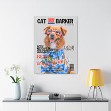 Load image into Gallery viewer, Cat and Barker Custom & Personalized Magazine Cover Canvas - Your Posh Pet