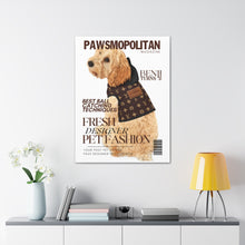 Load image into Gallery viewer, Pawsmopolitan Custom & Personalized Magazine Cover Canvas - Your Posh Pet