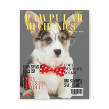 Load image into Gallery viewer, Pawpular Mechanics Custom & Personalized Magazine Cover Canvas - Your Posh Pet