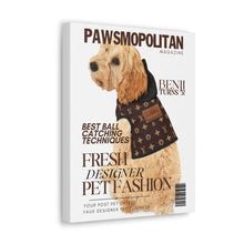 Load image into Gallery viewer, Pawsmopolitan Custom & Personalized Magazine Cover Canvas - Your Posh Pet