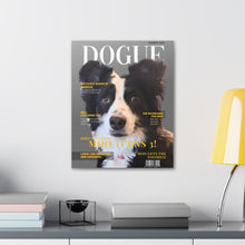 Load image into Gallery viewer, Dogue Custom & Personalized Magazine Cover Canvas - Your Posh Pet