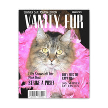 Load image into Gallery viewer, Vanity Fur Custom & Personalized Magazine Cover Canvas - Your Posh Pet