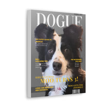 Load image into Gallery viewer, Dogue Custom & Personalized Magazine Cover Canvas - Your Posh Pet
