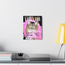 Load image into Gallery viewer, Vanity Fur Custom & Personalized Magazine Cover Canvas - Your Posh Pet