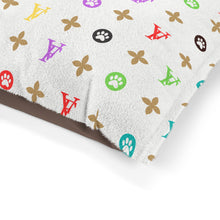 Load image into Gallery viewer, Light Furry Vuiton Faux-Designer Luxury Pet Bed - Your Posh Pet