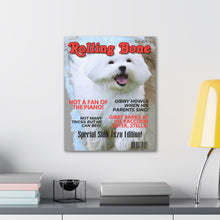 Load image into Gallery viewer, Rolling Bone Custom & Personalized Magazine Cover Canvas - Your Posh Pet