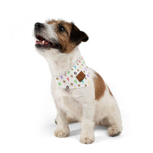 Load image into Gallery viewer, Light Furry Vuiton Faux-Designer Pet Bandana Collar - Your Posh Pet