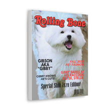 Load image into Gallery viewer, Rolling Bone Custom & Personalized Magazine Cover Canvas - Your Posh Pet