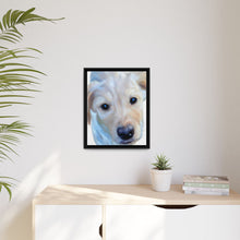 Load image into Gallery viewer, Framed Custom Canvas Artwork of Pet&#39;s Image - Your Posh Pet