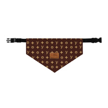 Load image into Gallery viewer, Furry Vuitton Faux-Designer Pet Bandana Collar - Your Posh Pet