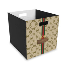 Load image into Gallery viewer, Pucci Faux-Designer Pet Toy Felt Storage Box-Your Posh Pet