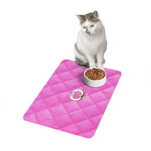 Chewnel Faux-Designer Pet Food Mat-Your Posh Pet