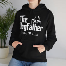 Load image into Gallery viewer, The Dogfather Personalized &amp; Custom Dog Lovers Hoodie