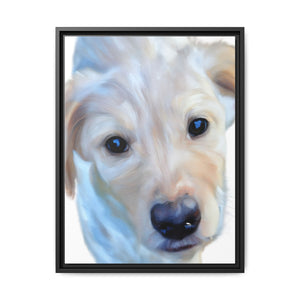 Framed Custom Canvas Artwork of Pet's Image - Your Posh Pet