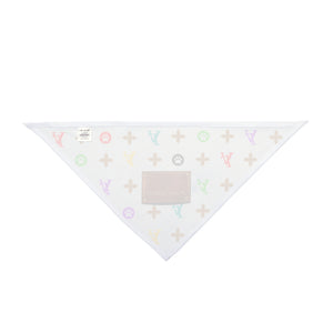 Light Furry Vuiton Pet Bandana-Your Posh Pet