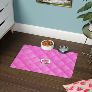 Chewnel Faux-Designer Pet Food Mat-Your Posh Pet