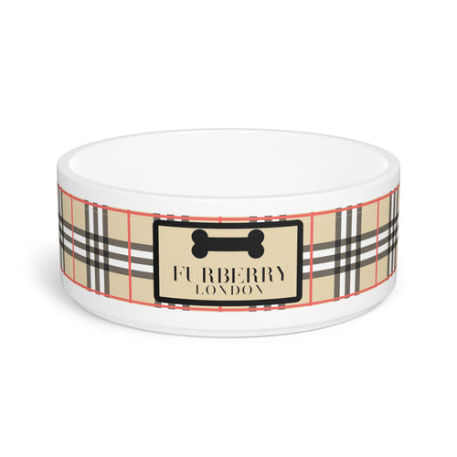 Furberry Pet Bowl-Your Posh Pet