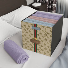 Load image into Gallery viewer, Pucci Faux-Designer Pet Toy Felt Storage Box-Your Posh Pet