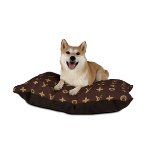 Furry Vuiton Faux-Designer Luxury Pet Bed-Your Posh Pet