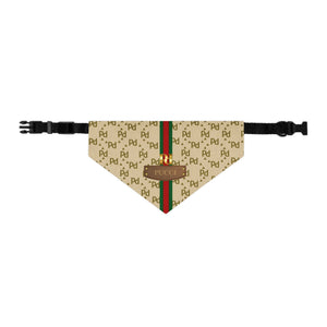 Pucci Faux-Designer Pet Bandana Collar-Your Posh Pet