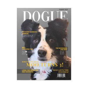 Dogue Custom & Personalized Magazine Cover Canvas-Your Posh Pet