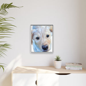 Framed Custom Canvas Artwork of Pet's Image - Your Posh Pet