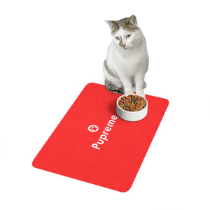 Pupreme Faux-Designer Pet Food Mat-Your Posh Pet