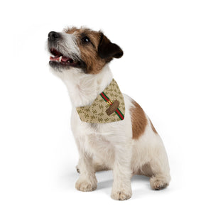 Pucci Faux-Designer Pet Bandana Collar-Your Posh Pet