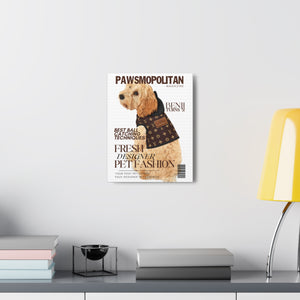 Pawsmopolitan Custom & Personalized Magazine Cover Canvas-Your Posh Pet