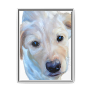 Framed Custom Canvas Artwork of Pet's Image - Your Posh Pet