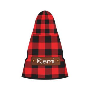 Buffalo Plaid Personalized & Custom Pet Hoodie - Custom Pet Apparel