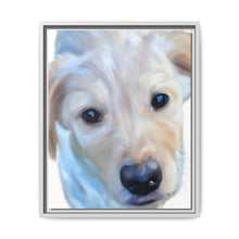 Load image into Gallery viewer, Framed Custom Canvas Artwork of Pet&#39;s Image - Your Posh Pet