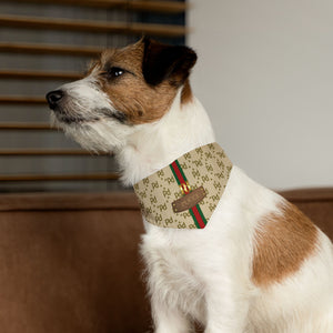 Pucci Faux-Designer Pet Bandana Collar-Your Posh Pet