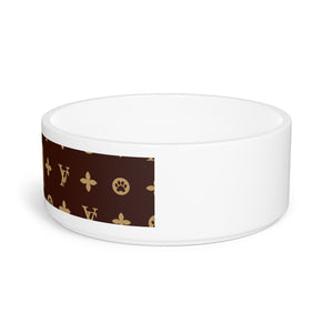 Furry Vuiton Pet Bowl-Your Posh Pet