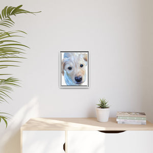 Framed Custom Canvas Artwork of Pet's Image - Your Posh Pet