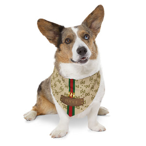 Pucci Faux-Designer Pet Bandana Collar-Your Posh Pet