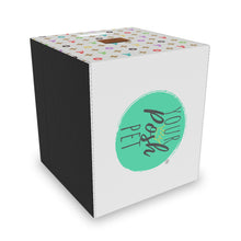 Load image into Gallery viewer, Light Furry Vuiton Faux-Designer Pet Toy Felt Storage Box-Your Posh Pet